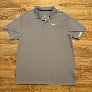 Nike Men's Classic Blue Gray Large Polo